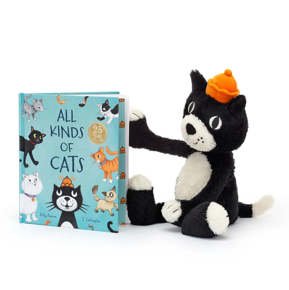 All Kinds of Cats Book and Jellycat Jack Medium