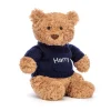 Bartholomew Bear with Personalised Navy Jumper
