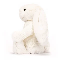 Bashful Cream Bunny with Personalised Cream Jumper