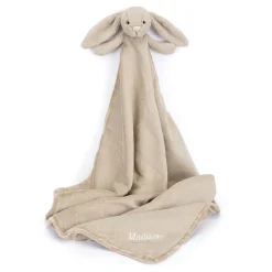 Personalised Bashful Beige Bunny Blankie