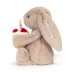Personalised Bashful Beige Bunny 'Birthday'