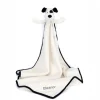 Personalised Bashful Black & Cream Puppy Blankie