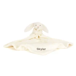 Personalised Bashful Cream Bunny Soother