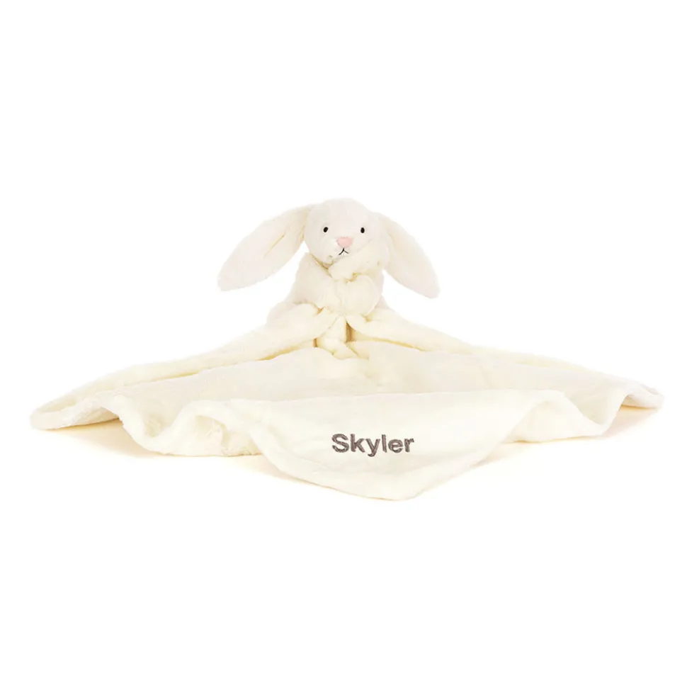 Personalised Bashful Cream Bunny Soother