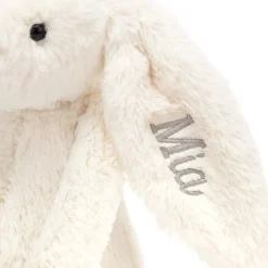 Personalised Bashful Cream Bunny Medium
