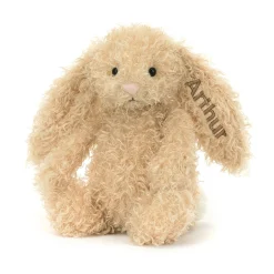 Personalised Bashful Luxe Bunny Curly Original