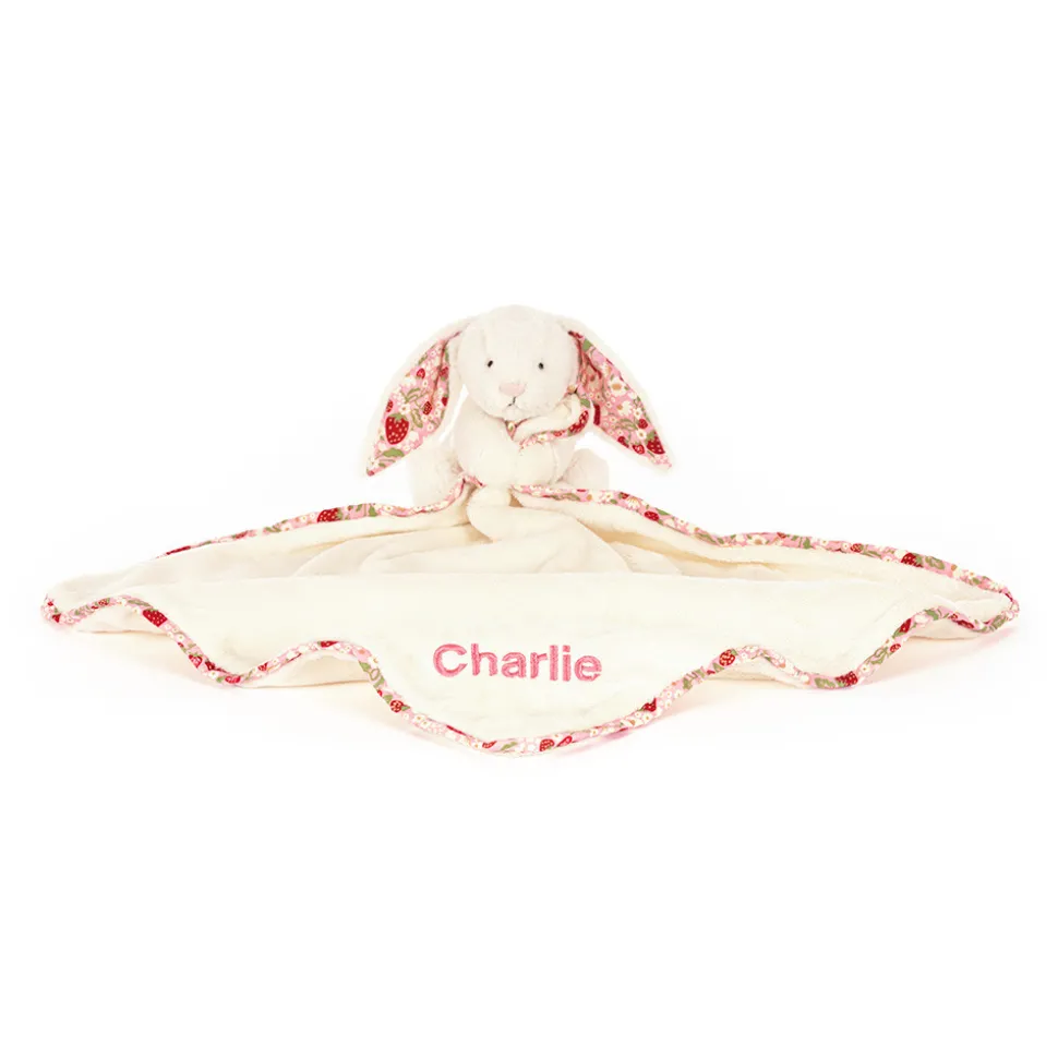 Personalised Blossom Cream Bunny 'Berry' Soother