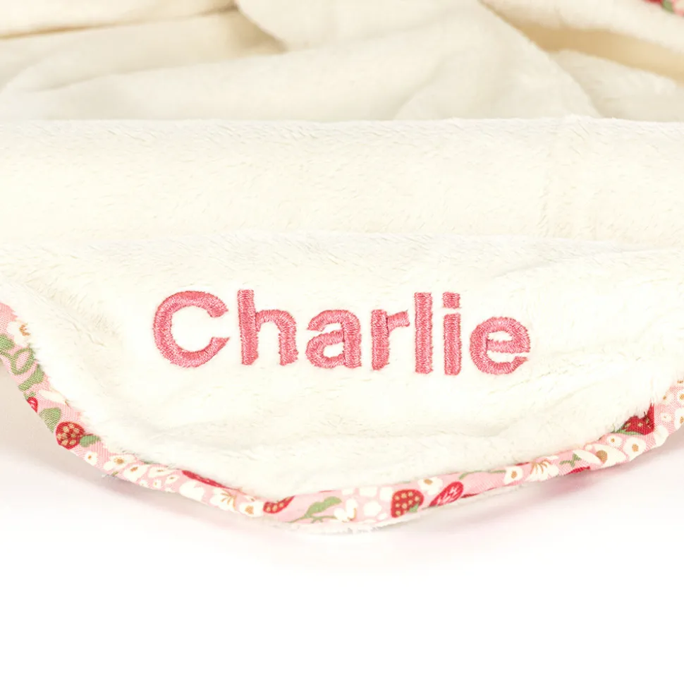 Personalised Blossom Cream Bunny 'Berry' Soother